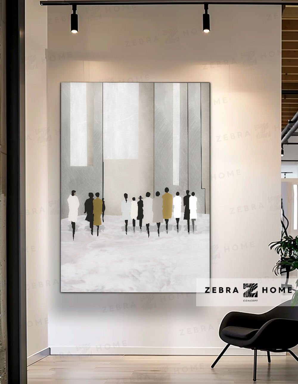 Yağlı Boya Dokulu İnsan Tablo