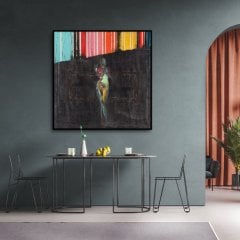 Abstract Woman Yağlı Boya Dokulu Tablo