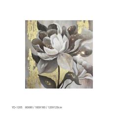 Gold Varak Elegancy Yağlı Boya Dokulu Tablo