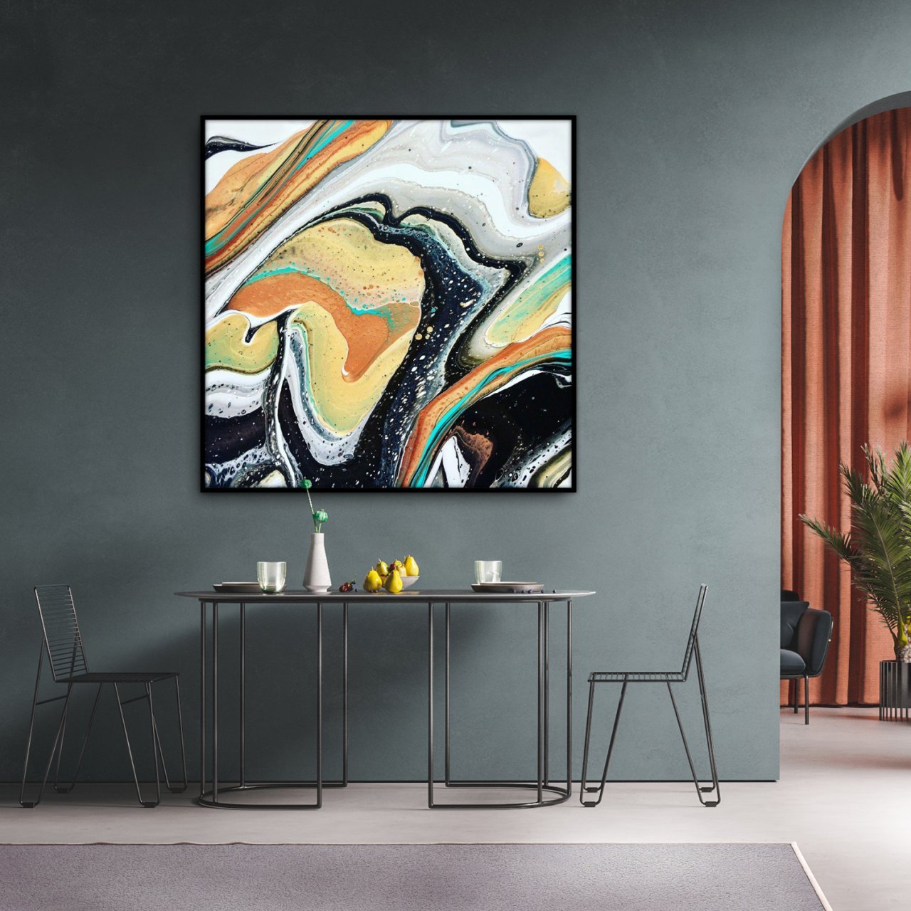 Sand Colors Yağlı Boya Dokulu Tablo