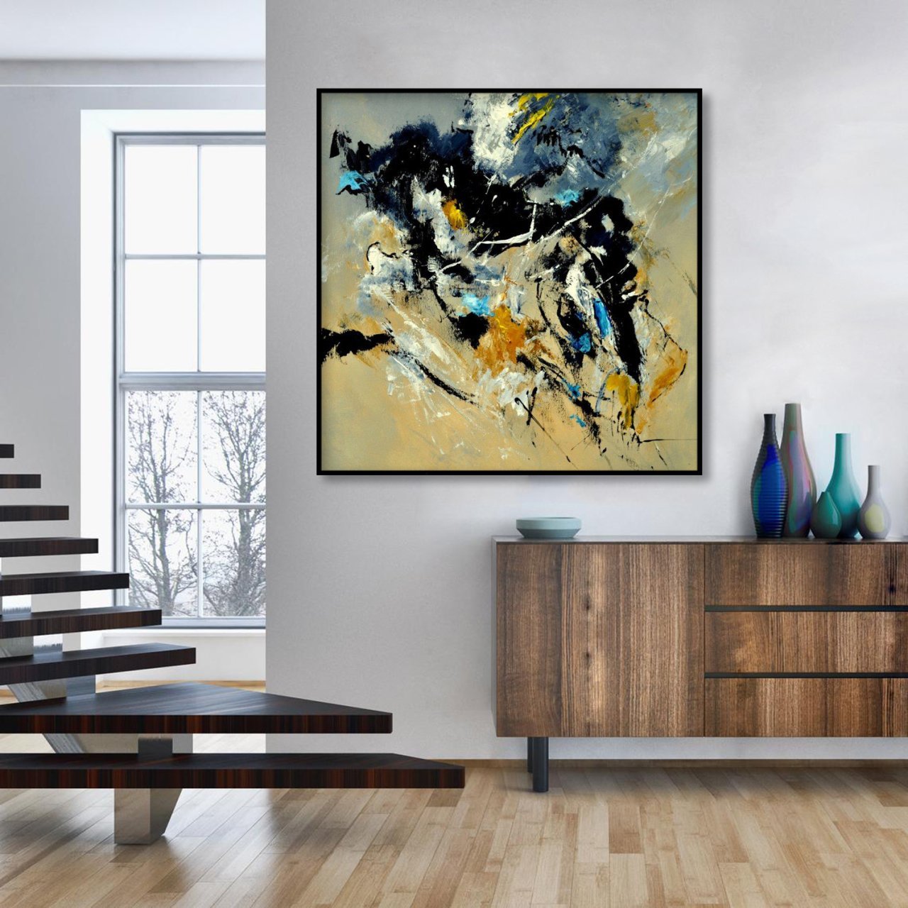 Abstract Free Spirit Yağlı Boya Dokulu Tablo