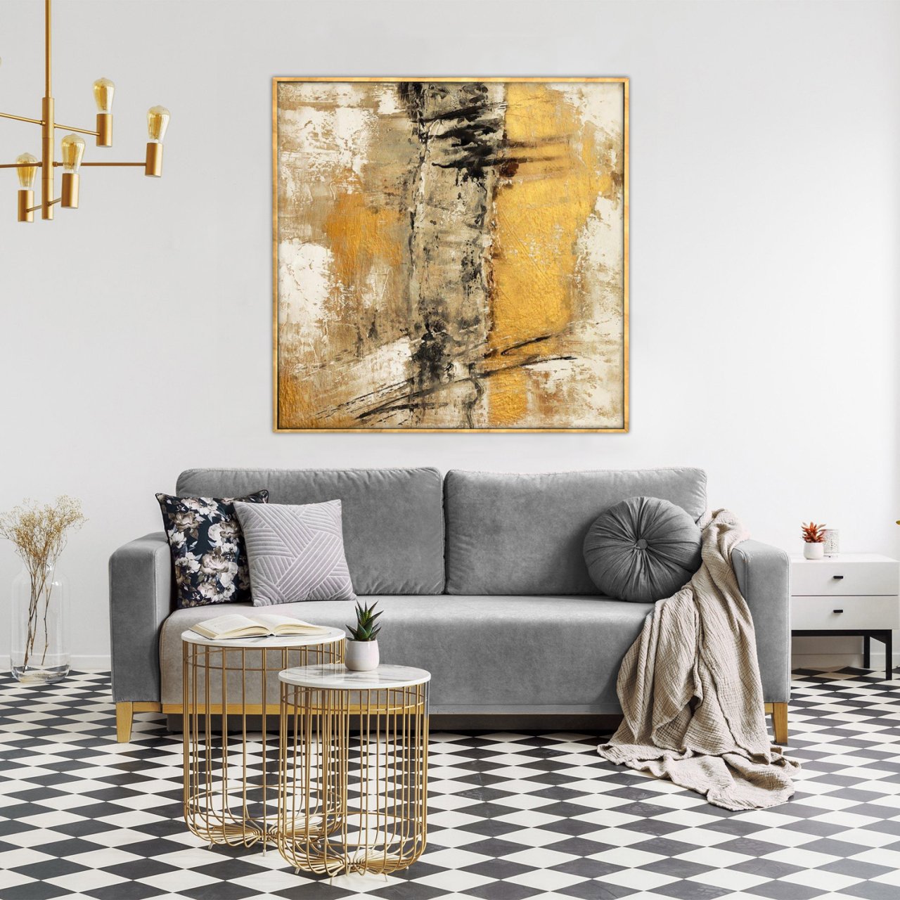Color of Gold Yağlı Boya Dokulu Tablo