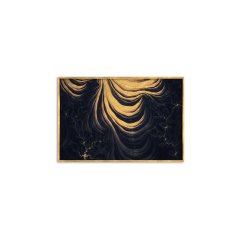 Black Gold Yağlı Boya Dokulu Tablo