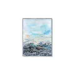 White Mountain Yağlı Boya Dokulu Tablo