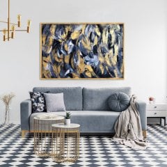 Golden Wings Yağlı Boya Dokulu Tablo