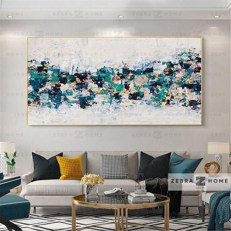 Yağlı Boya Dokulu Soyut Tablo