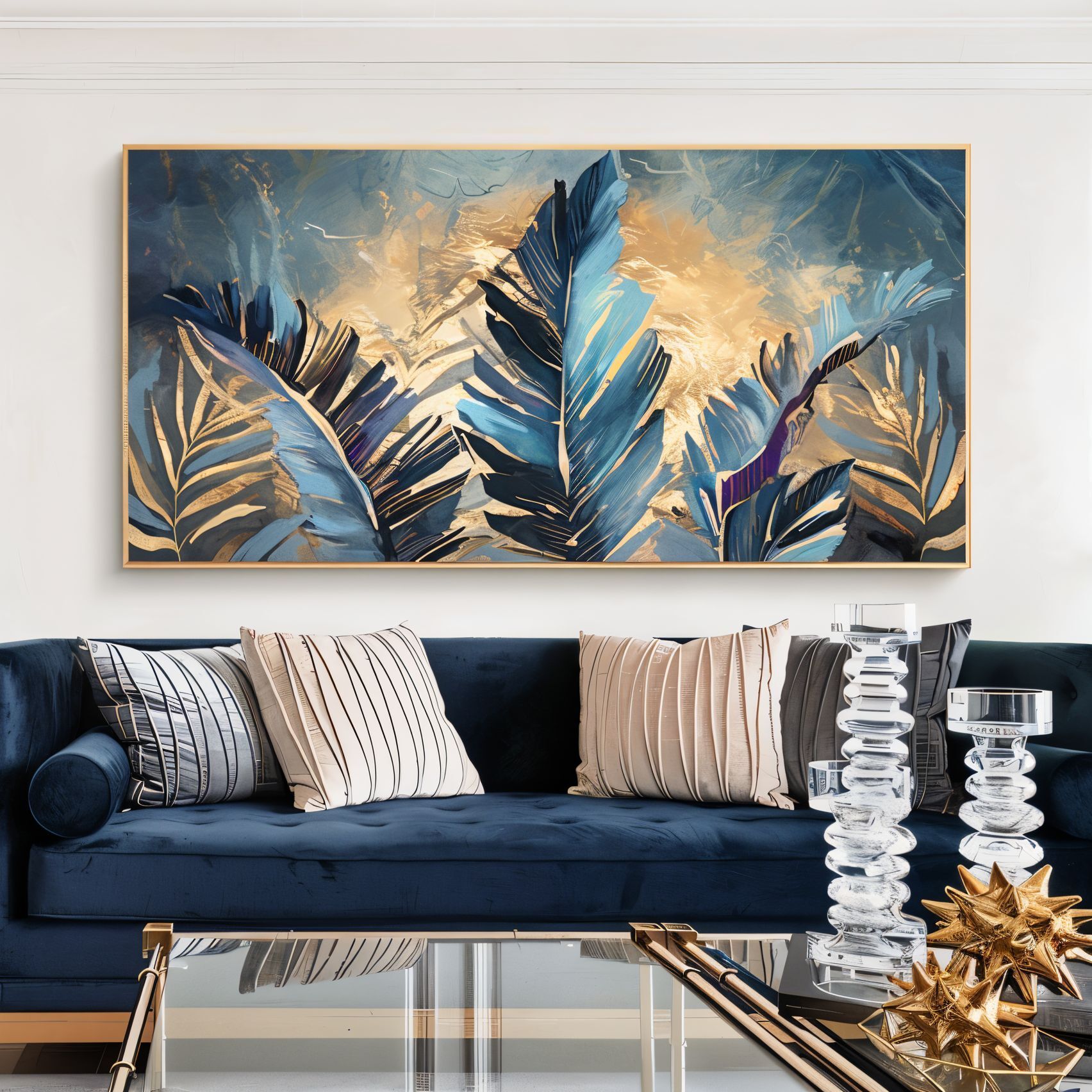 Yağlı Boya Dokulu Soyut Tablo