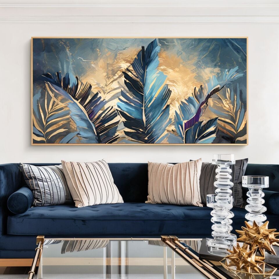 Yağlı Boya Dokulu Soyut Tablo