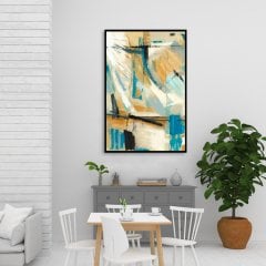 Shades of Beige Yağlı Boya Dokulu Tablo