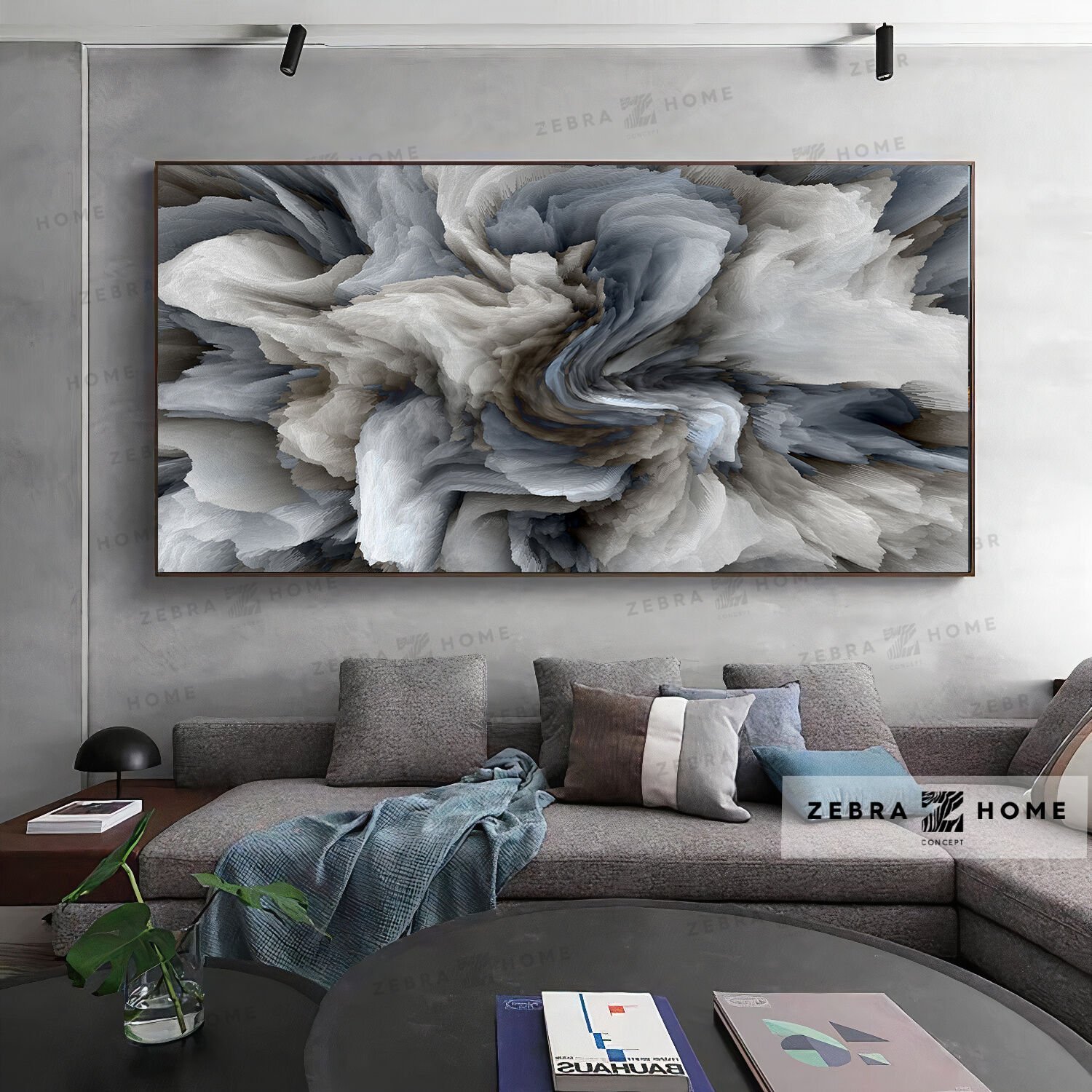 Yağlı Boya Dokulu Soyut Tablo