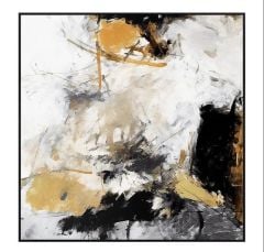 Black Hareli Yağlı Boya Dokulu Tablo