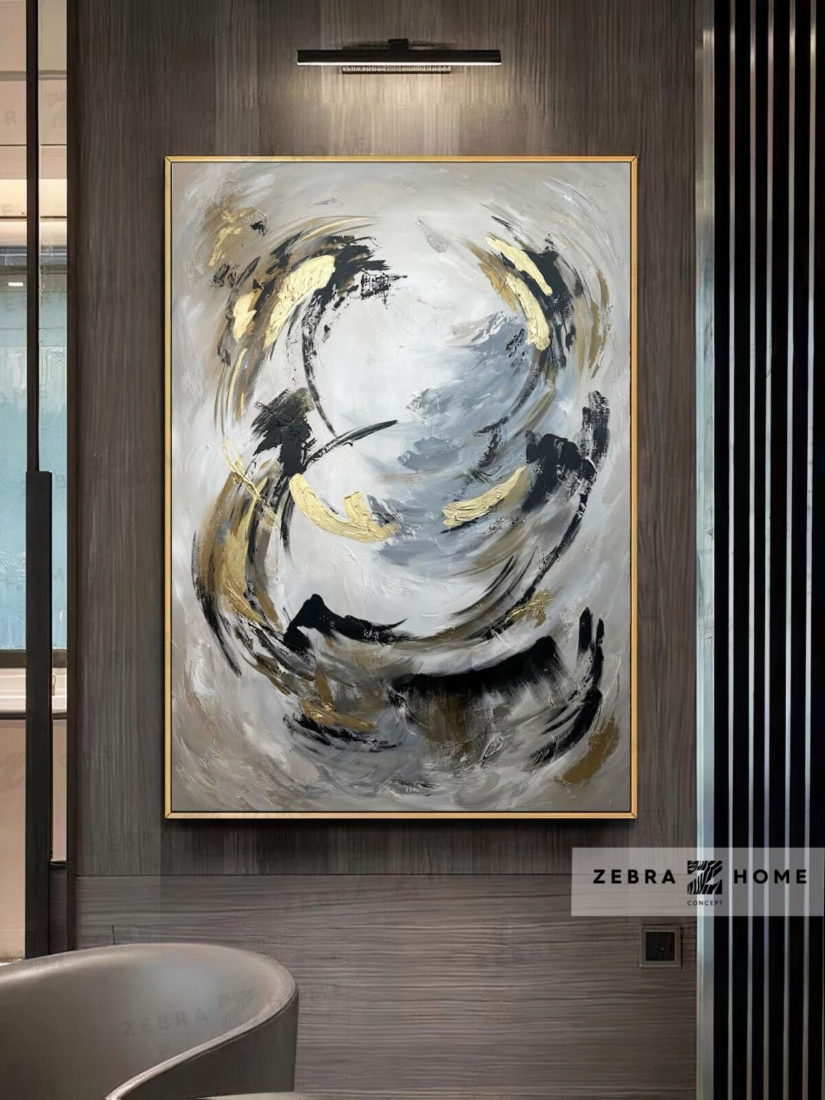 Yağlı Boya Dokulu Soyut Tablo