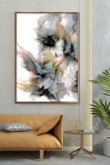 Yağlıboya Dokulu Çiçek Tablo