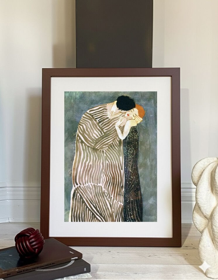 Yağlı Boya Dokulu İnsanlar Tablo