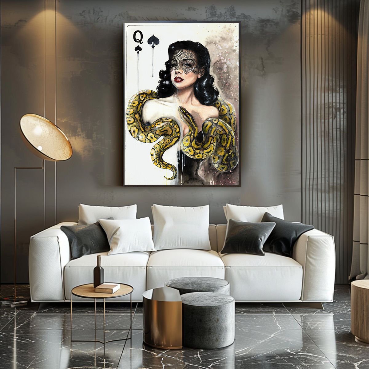 Yağlı Boya Dokulu Kadın Tablo