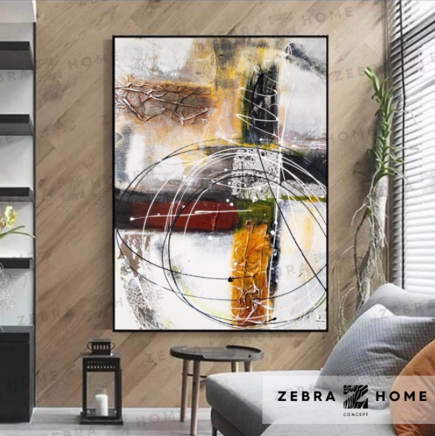 Abstract Wall Yağlı Boya Dokulu Tablo