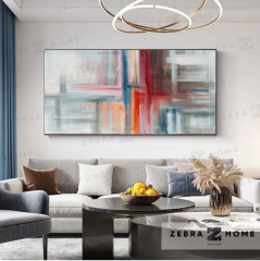 Abstarct Fointed Yağlı Boya Dokulu Tablo