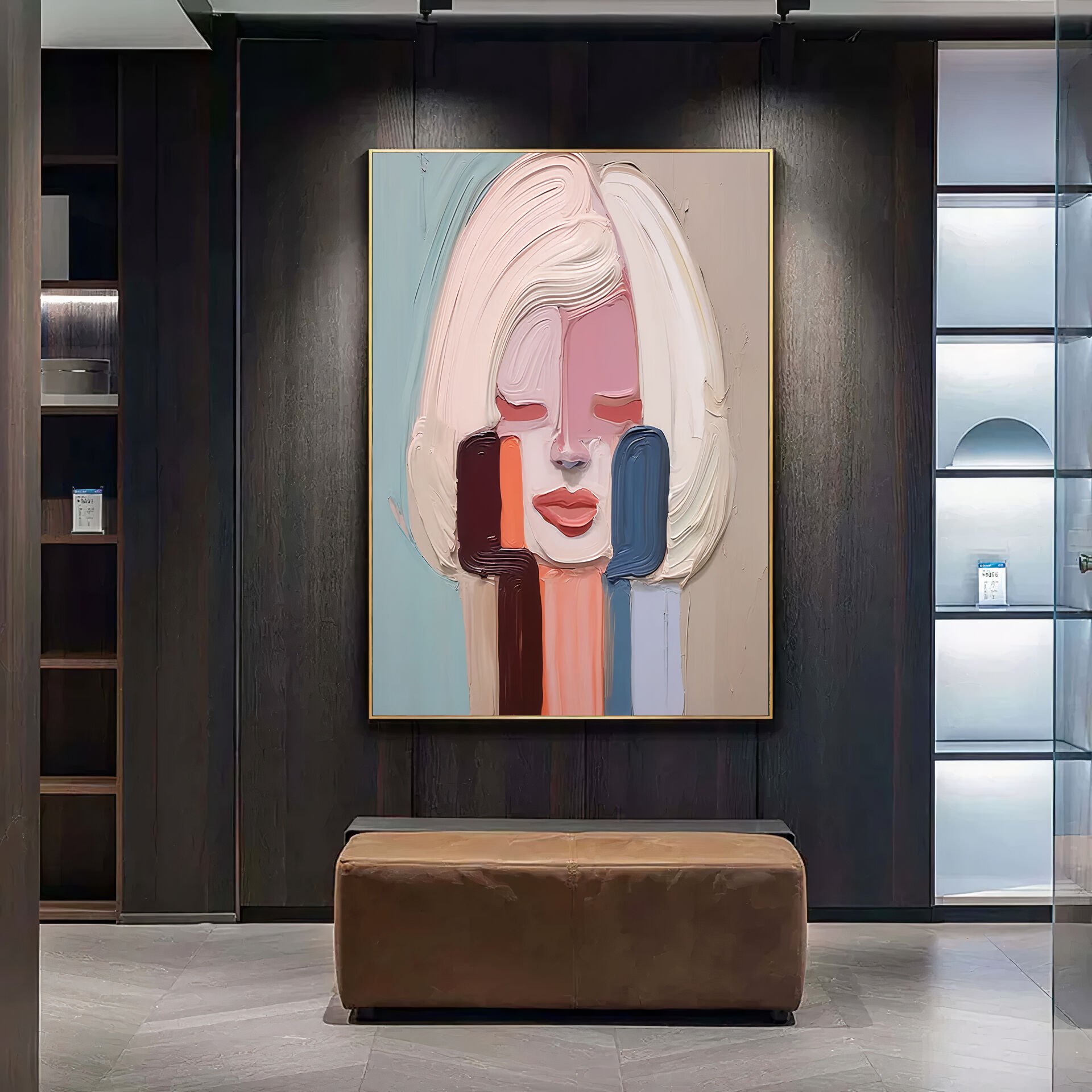 Yağlı Boya Dokulu Kadın Tablo