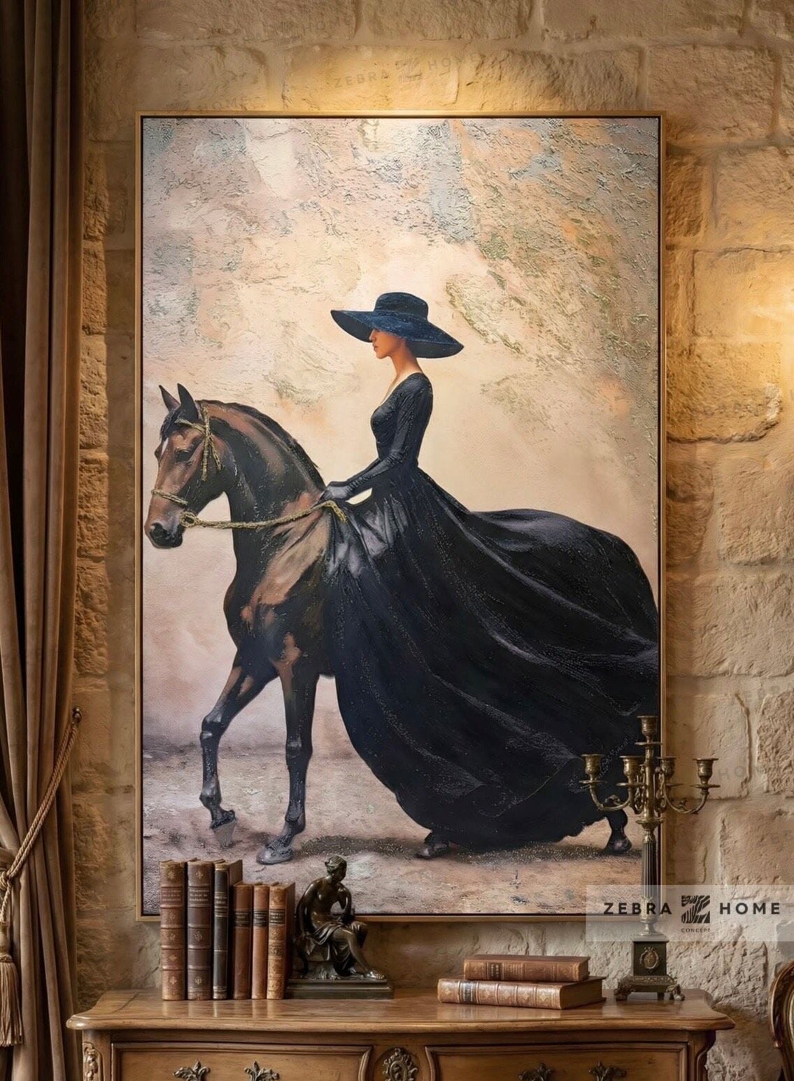 Yağlı Boya Dokulu Kadın Tablo